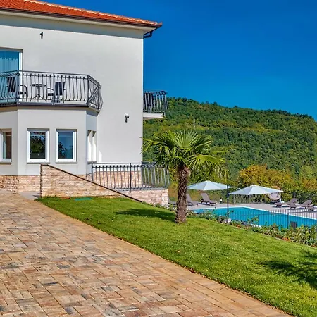 Esarjo With Heated Pool And Sea View Vila Veprinac