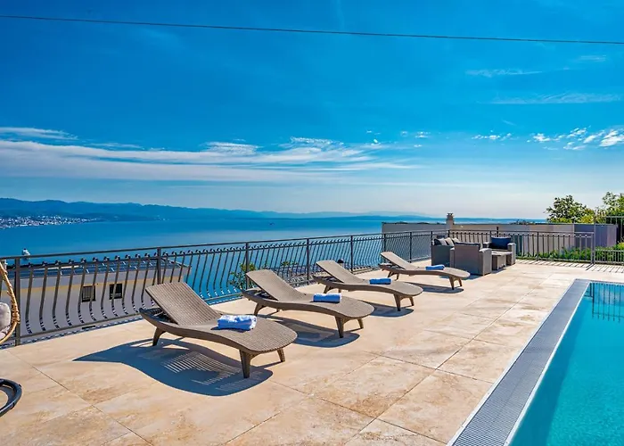 Esarjo With Heated Pool And Sea View Veprinac